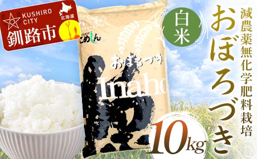 【通常発送】 減農薬9割減 ・ 化学肥料不使用おぼろづき 10kg 白米 北海道産 米 コメ こめ お米 白米 玄米 決済から7日前後 F4F-7487