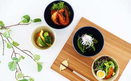 有田焼 反りボウル 4点セット 【金善製陶所】取り皿 サラダ 丼ぶり 新生活 おしゃれ うつわ 器 ギフト セット 35000円 A35-698