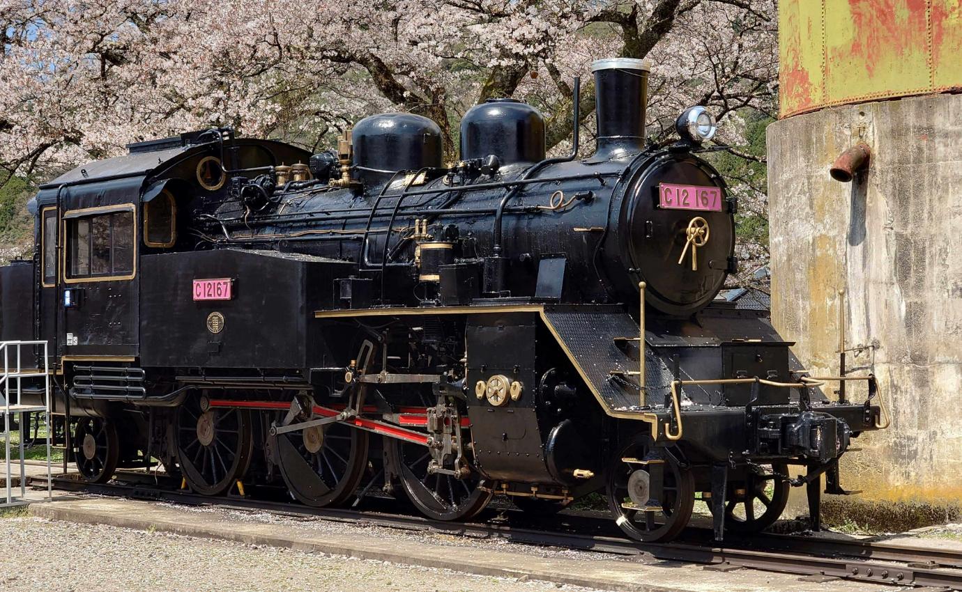 若桜駅構内のSL※画像はイメージです