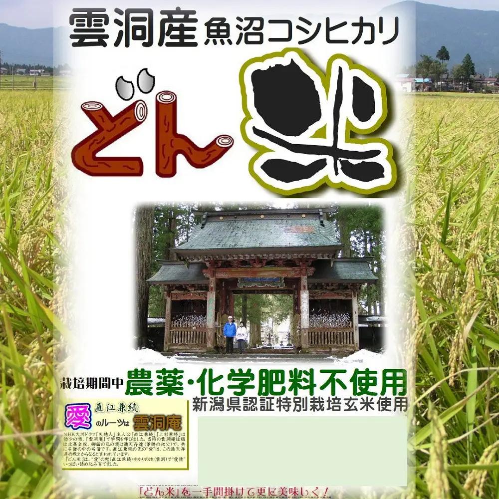 【頒布会】南魚沼産「どん米」白米３升×１０ヶ月　ちょっと！うるさいよ！炊き方【定期便 銘柄米 ブランド米 精米 こしひかり コシヒカリ 魚沼産 新潟米 産地直送 お米 米 こめ コメ ご飯 御飯 ごはん】