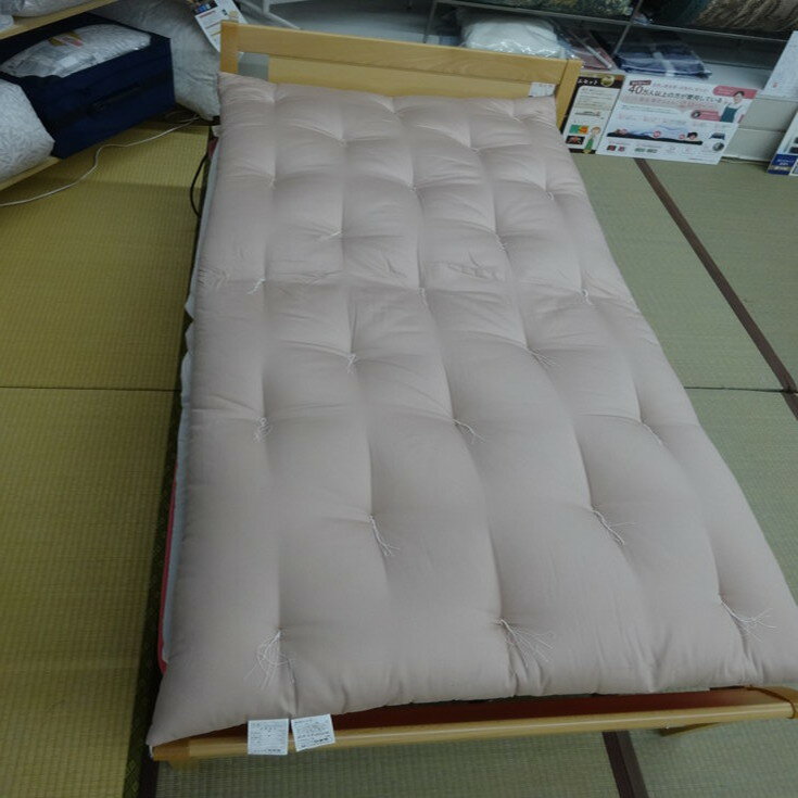 【ふるさと納税】ワタセ工場直売 コットンの王様エジプト綿入り敷ふとん（ピンク） 日本製 ふとんのワタセ