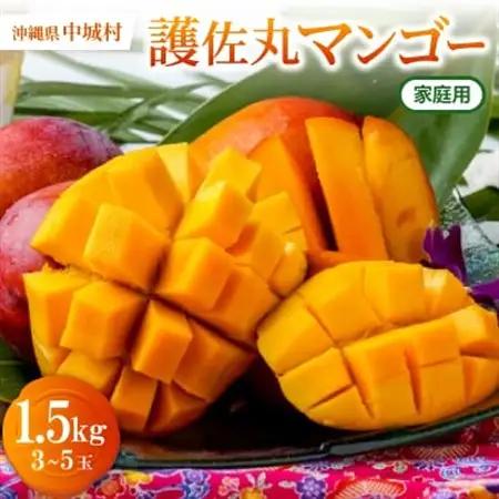 【2026年6月下旬から順次発送・家庭用】護佐丸マンゴー1.5kg(3～5玉)【配送不可地域：離島】【1676051】