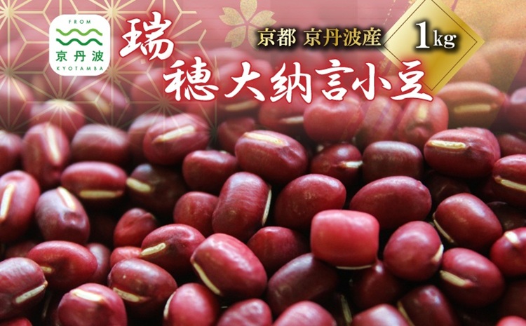 瑞穂大納言小豆 1kg 【地域限定 京丹波町産 ブランド 小豆 あずき あんこ 赤飯 京都 】