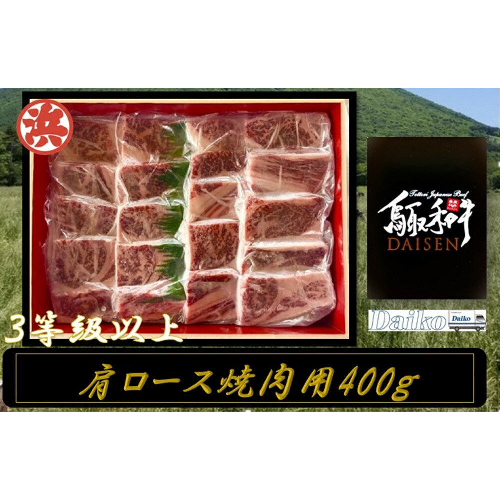 【ふるさと納税】鳥取和牛DAISEN肩ロース焼肉(計400g) | 牛肉 和牛 黒毛和牛 鳥取和牛 大山和牛 DAISEN 焼肉 焼肉用 カルビ 肩ロース 霜降り 旨味