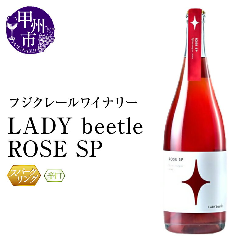 【ふるさと納税】 ワイン スパークリング ロゼ 750ml 辛口 レディビートル ロゼスパークリング マスカット・ベーリーA メルロー シャインマスカット フジクレールワイナリー スパークリングワイン パーティー 母の日 父の日 記念日 ギフト 山梨県 甲州市 (RC) 【B11-642】