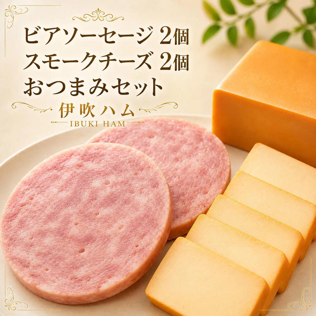 おつまみセット ビアソーセージ チーズ おつまみセット 【ソーセージ2個 スモークチーズ2個】