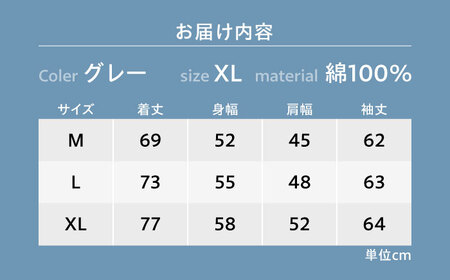 Tシャツ FYC 福山キャッスル 長袖Tシャツ グレー XL ユニセックス Tシャツ お洒落 おしゃれ 広島県福山市/有限会社ホルス [BAFG027]