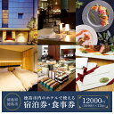 【ふるさと納税】徳島市内のホテルで使える1,000円 × 12枚（12,000円分）宿泊券・食事券 （ザ・グランドパレス、パークウエストン、アグネスホテル徳島、アグネスホテル・プラス、フォーシーズン徳島）