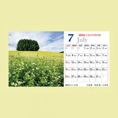 ふるさと納税 美瑛町 写真家 阿部俊一 2026年卓上カレンダー |  | 01