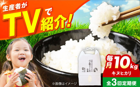 【全3回定期便】お米 10キロ 10kg 大阪府高槻市/ベジ彩ファーム[AOEJ011] お米