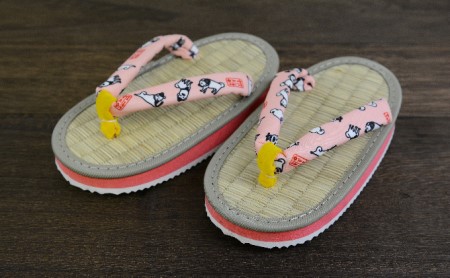 雪丸草履 子ども用 ピンク ファッション 靴 シューズ  5寸5分・16.5cm