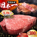 【ふるさと納税】【全6回定期便】 長崎和牛 シャトーブリアン 計1.8kg (約150g×2枚/回) 肉 お肉 牛肉 赤身 和牛 希少部位 ヒレ ステーキ 東彼杵町/黒牛 [BBU035]