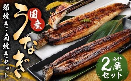 うなぎの蒲焼き（約160g以上）・白焼き（約150g以上）各1尾 計2尾セット 国産 鰻 ウナギ unagi  蒲焼き 白焼き ギフト 人気 おすすめ