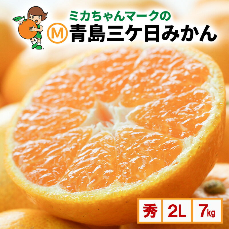 【ふるさと納税】ミカちゃんマークのマルエム青島三ヶ日みかん 秀 2L 7kg（約40個）みかん ミカン フルーツ 果物 浜松市　お届け：2025年12月21日～2026年3月31日まで