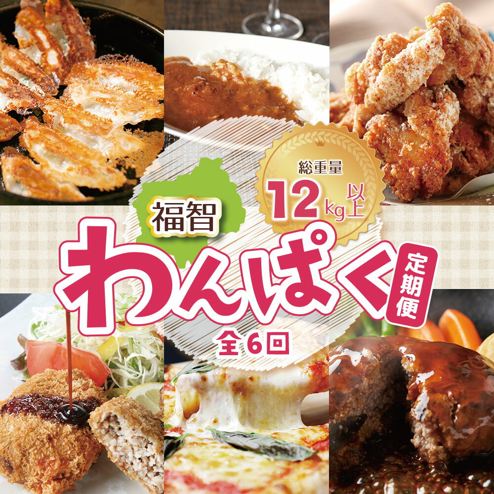 【ふるさと納税】福智わんぱく定期便（隔月・年6回）福岡 惣菜 ハンバーグ 唐揚げ 餃子 ピザ メンチカツ カレー セット 定期便 たちばな 若杉 送料無料 U99-84-01
