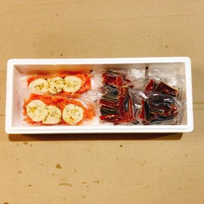 ふるさと納税 根室市 サーモンカプレーゼ3〜5P&鮭とば100g×5P C-09050 |  | 02