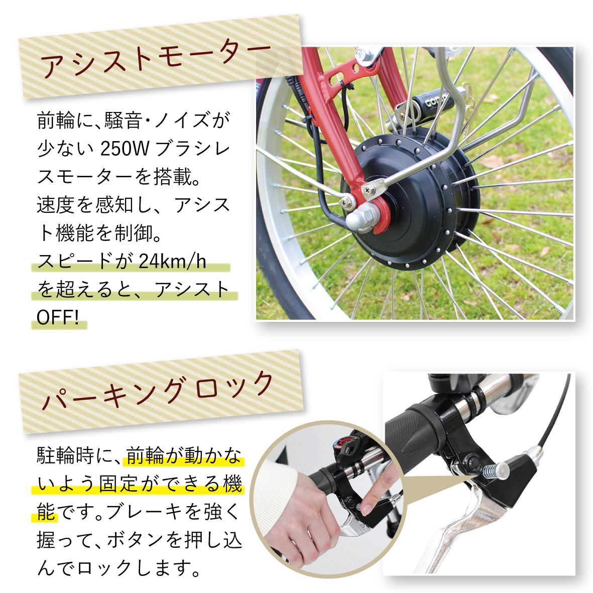 イーパートン ロータイプ 電動アシスト 三輪自転車 BEPN18｜三輪車 大人用 18インチ 3輪 高齢者 シニア カゴ付き 低床サドル ミムゴ CC001