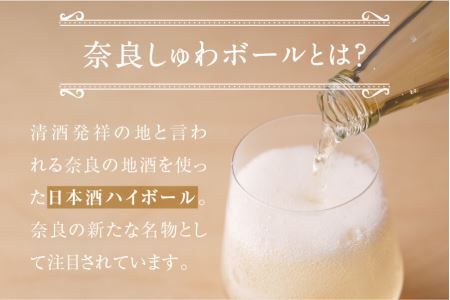 奈良しゅわボールセット5本 日本酒（春鹿超辛口、古都華サイダー計960ml ）J-61
