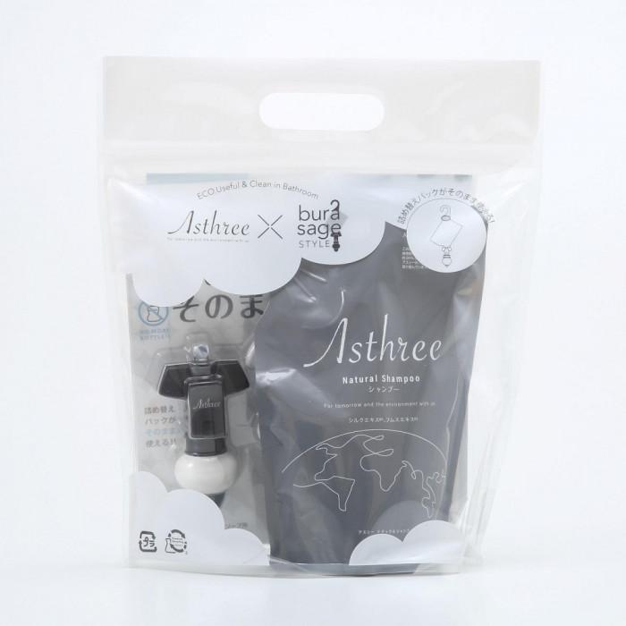 【ふるさと納税】アスリー　ナチュラルシャンプー×詰め替えそのまま　コラボセット | シャンプー 髪 ヘアケア 洗浄 人気 おすすめ 送料無料