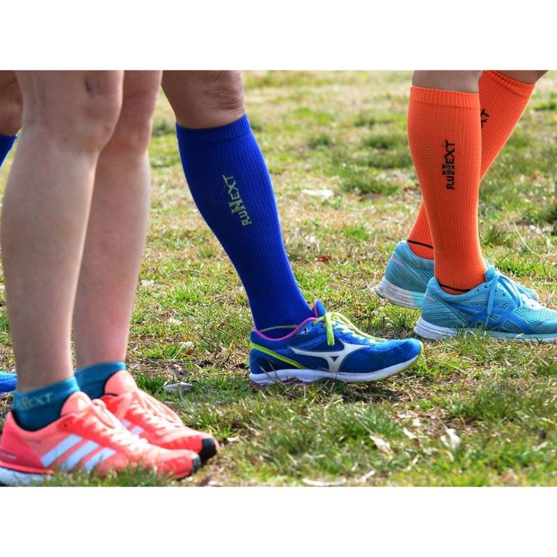 コンプレッション　ハイソックス　23-25cm　ピンク／RunNext　スポーツ用　靴下　トレーニング　ランニング　デスクワーク　ドライブ　奈良県　葛城市_イメージ5