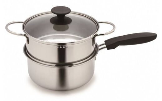 ナジ・ラ・ロッカ ステンレス 二段蒸し器18cm FC012090