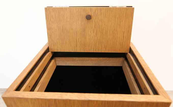 ダストボックス オーク Lサイズ インテリア 雑貨 日用品 ゴミ箱 