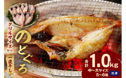 のどぐろ専門店シーライフ シーライフ のどぐろ一夜干し5～6枚で計1.0kg「グリルサイズセット」 アカムツ 魚 干物 干もの 一夜干し 手頃 小分け 個包装 産地直送 のどぐろ 人気 贈答 ギフト プレゼント 贈り物 【005_2082】