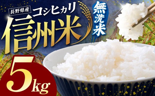 【2026年先行予約】令和8年産 信州米 長野県産 コシヒカリ 無洗米 5kg 【10月以降 順次発送予定】｜ 令和8年産 米 コシヒカリ 無洗米 コメ お米 おこめ 信州米 5kg 10kg 15kg 20kg 塩尻市 長野県 信州