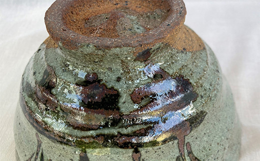 絵唐津水辺文茶盌