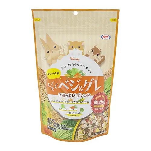 ハーティー もぐもぐベジグレ 260g × 3袋 小動物用フード ペットフード 野菜 豆 穀物 おやつ 保存料・着色料無添加 砂糖不使用 乳酸菌（フェカリス菌）配合 [BU030sa]