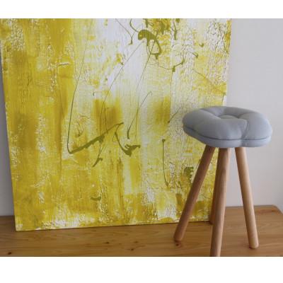 ふるさと納税 大川市 monaca stool:ume【グレー/オーク/高さ45cm】