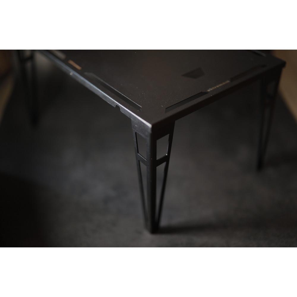 【ふるさと納税】tray & leg《ミニテーブルセット マットブラック レザートン》