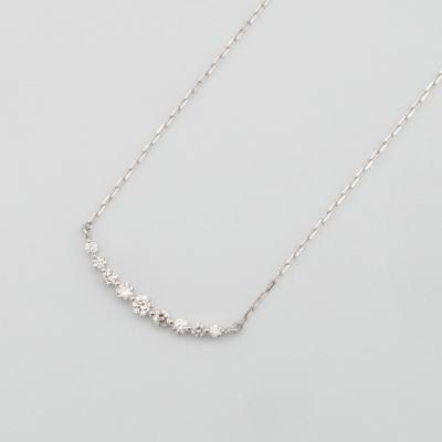 ふるさと納税 甲府市 PT900/PT850 0.1ct ダイヤモンド ペンダントネックレス　FHH-019835 |  | 01