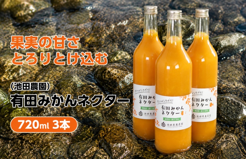 みかん ネクター 100％ ジュース / 温州みかん 有田みかん 果汁 無添加 柑橘 和歌山 11000円 720ml ※北海道・沖縄・離島への配送不可 //drink【ikd100-to720-3】
