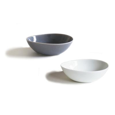 ふるさと納税 江東区 ポトペリー　Vag ペアボウルM　カラー:WHITE&GRAY　【kt032-017-2】 |  | 03