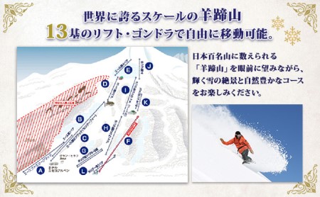 北海道 ニセコ東急グラン・ヒラフスキー場 ひらふHANAZONO共通1日券（10枚） スキー リフト券 スポーツ 羊蹄山 雪 パウダースノー ニセコ 倶知安町 スキーチケット チケット 