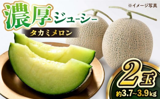 メロン 【2026年5月下旬より順次発送】 タカミメロン 2玉 (計3.7kg～3.9kg) めろん ＜白石農園＞ [CBI001] たかみめろん 長崎 西海 果物 高糖度 甘い メロン melon めろん 果物 フルーツ メロン めろん 長崎 西海市 贈答 ギフト メロン meron お取り寄せメロン 贈答メロン 2玉入り たかみめろん 新鮮 産地直送 くだもの 高糖度メロン タカミメロン 人気