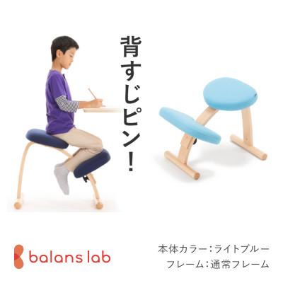 ふるさと納税 美濃市 バランス イージー 通常フレーム バランスチェア 学習椅子 日本製 [ライトブルー]