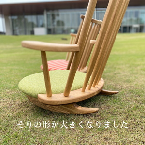 揺良楽（ゆらーら）ラージサイズ／WOOD SKETCH のゆれる座椅子／ゆらゆら座椅子姉妹シリーズ【家具工房ウッドスケッチ】（L-4）