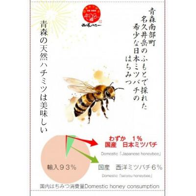 ふるさと納税 南部町 青森県南部町　日本ミツバチのはちみつ　希少な百花舞蜜150g |  | 02