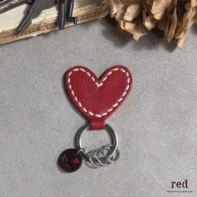 ふるさと納税 宇部市 【one】ハートのキーホルダー(レッド)