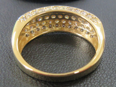 K18YG 1.00ct 　ダイヤリング SWCB006-yg