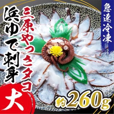 ふるさと納税 三原市 三原やっさタコ浜ゆで刺身(大)約260g[031-004]