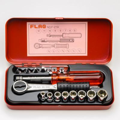 ふるさと納税 東大阪市 ソケットレンチセット　F219F-F　　　　　　差込角1/4inch(6.3mm)