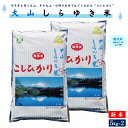 【ふるさと納税】新米 令和6年産 無洗米 大山しらゆき米 10kg コシヒカリ 5kg×2 計10kg 【24-019-008】むろ米穀 米 お米 おこめ コメ 子供 子ども 朝ごはん 朝食 10キロ 鳥取県 米子市 18000円