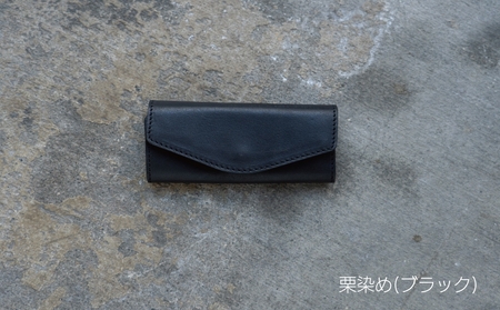 [Botanical Leather] キーケース (カラー：栗染め(ブラック))