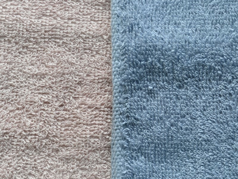 ふんわりやさしいモノトーンタオル 5枚セット（スモークブルー＆ピンクグレー）35×80cm 泉州タオル G1045_イメージ3