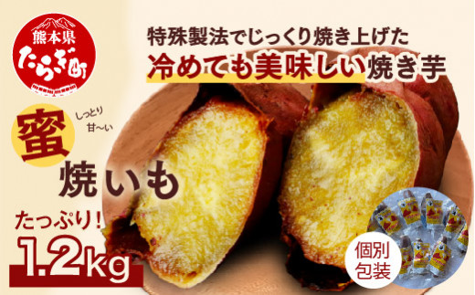 【2024年11月～順次発送】 紅はるか 蜜焼いも 合計1.2kg ＜ 120g 個包装 ×10 パック ＞ R5年10月下旬より順次発送予定 真空袋 真空パック 焼芋 焼き芋 さつまいも 常温 042-0581-a