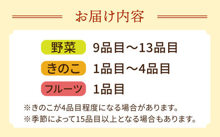 野菜・フルーツ・キノコ詰め合わせ 15品目以上 / 野菜 やさい フルーツ ふるーつ 果物 くだもの きのこ キノコ 詰め合わせ セット / 南島原市 / 吉岡青果 [SCZ001]