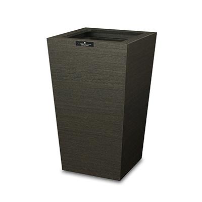 ふるさと納税 海南市 和歌山県海南市 バスク ダストボックス スクエア 7L ブラック ソファの横に置きたい木目調ゴミ箱。